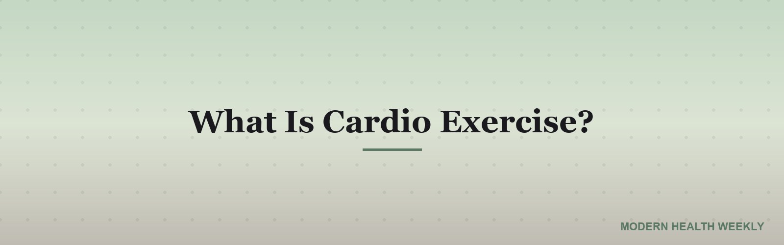 What Is Cardio Exercise?