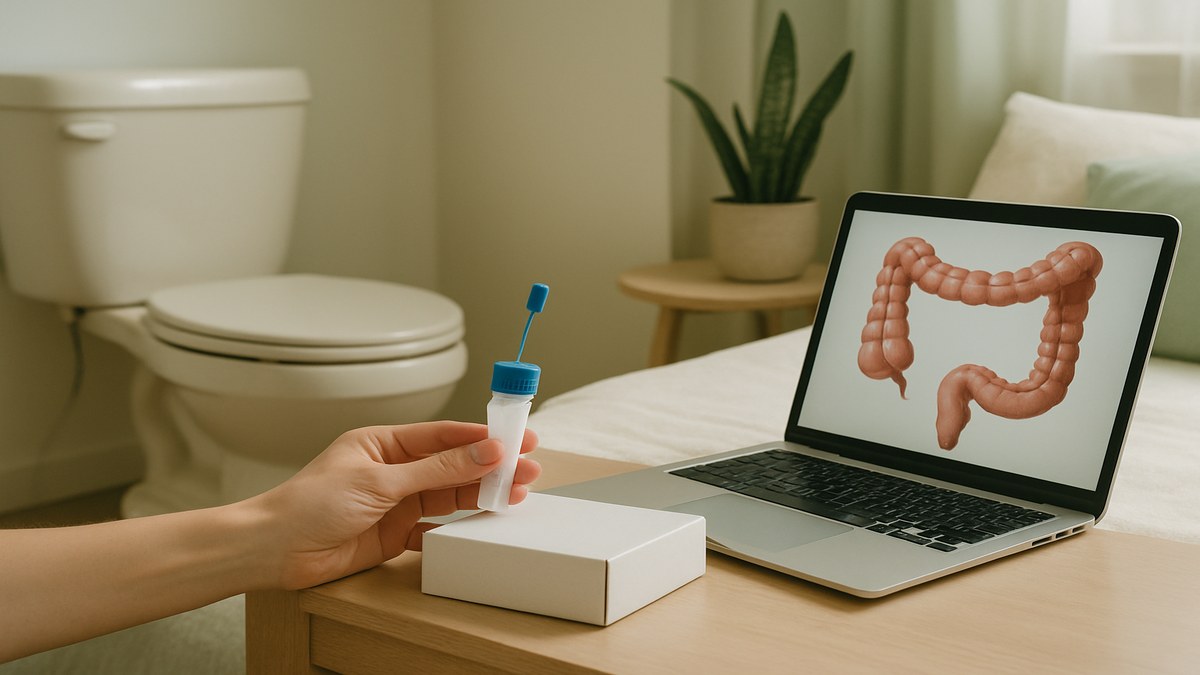 AI-Powered Stool Test Detects 90% of Colorectal Cancers — Could Replace Colonoscopies — illustration