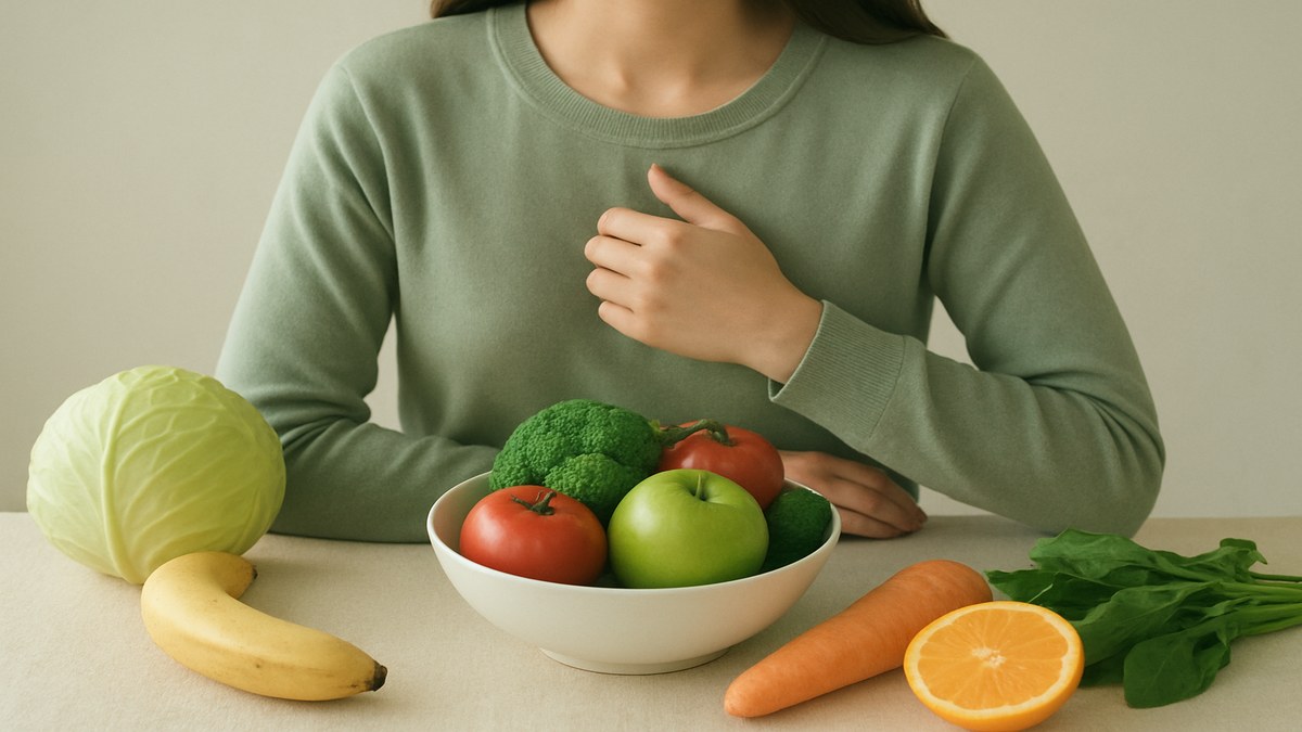 The Healthy Diet Paradox: Surprising Link Between Fruits, Vegetables, and Lung Cancer Risk — illustration
