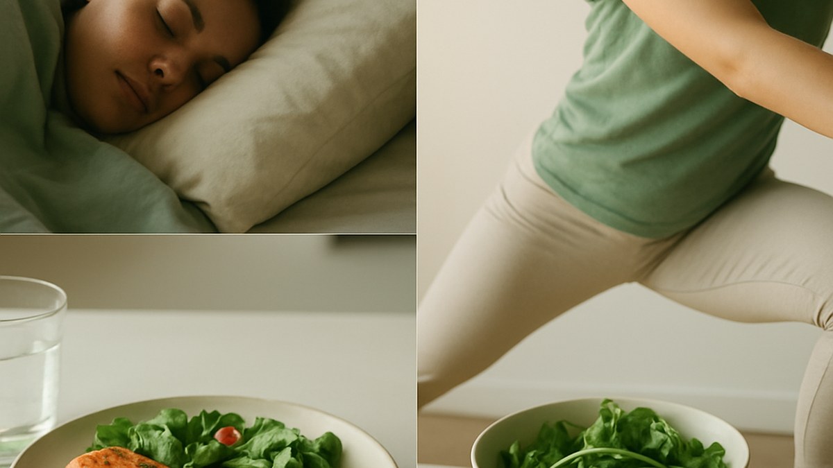 UK Biobank Study Unveils Tiny Tweaks in Sleep, Exercise, and Diet Can Extend Lifespan — illustration